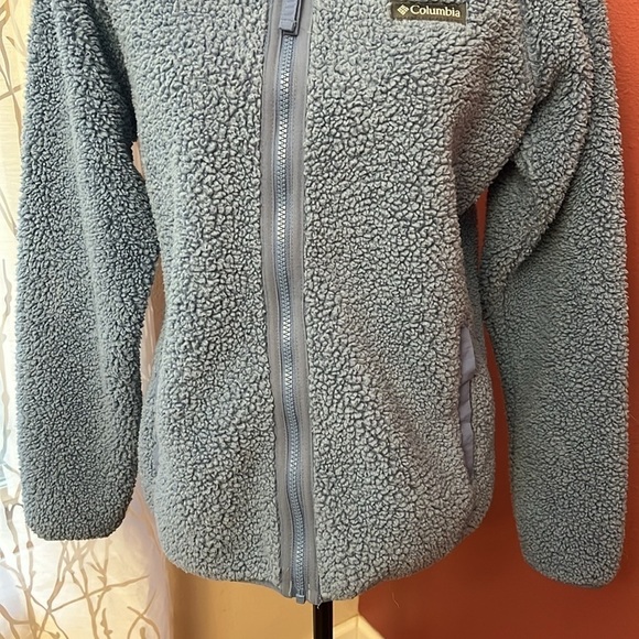 Columbia Sherpa Fleece Teddy Bear Zip Up Jacket - Picture 4 of 9